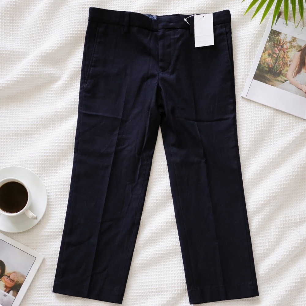 Tallia Boys 10R Black Formal Dress Pants Flat Front Trousers 10 Regular NWT